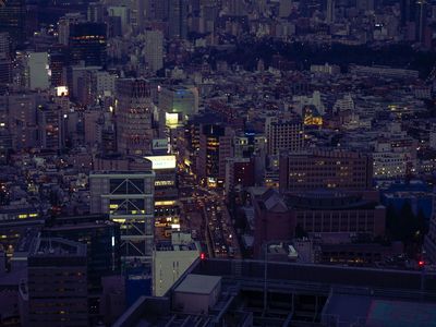 Beautiful landscape view from a window for eye rest